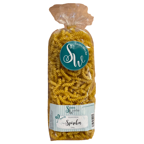 Saxenwerke Eiernudeln Spiralen 500g